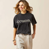 Pearl T-Shirt Women - WASHED BLACK