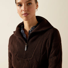 Alamere Sweater Women - COFFEE BEAN