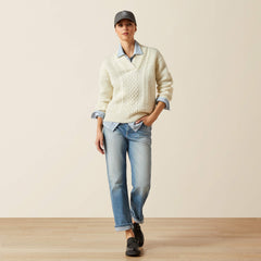 Arley Sweater Women - ARCTIC WOLF
