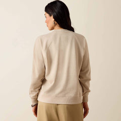 Victoria Sweatshirt Women - KHAKI HEATHER