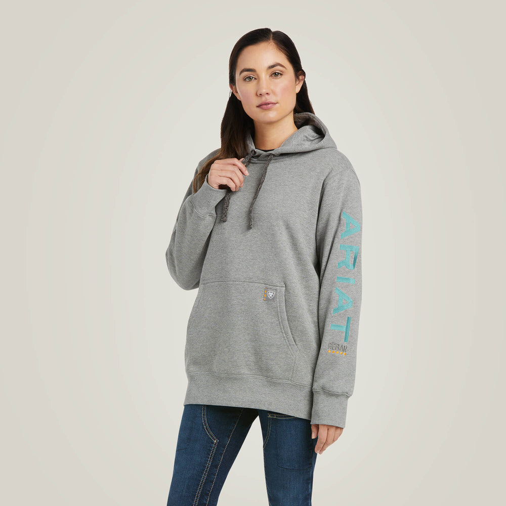 Rebar Graphic Hoodie Women - HEATHER GREY
