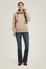 Rebar Skill Set 1/2 Zip Hoodie Women - DARK OATMEAL HEATHER