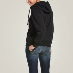 Rebar Skill Set 1/2 Zip Hoodie Women - BLACK