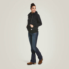 Rebar Skill Set 1/2 Zip Hoodie Women - BLACK