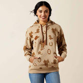Ariat Logo 2.0 Hoodie Women - SAVANNAH TAN HEATHER