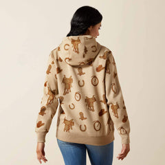 Ariat Logo 2.0 Hoodie Women - SAVANNAH TAN HEATHER