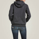 Rebar All-Weather Full Zip Hoodie Women - CHARCOAL HEATHER