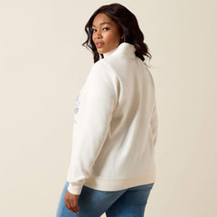 Traveler 1/2 Zip Sweatshirt Women - SEA SALT