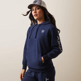 Ariat Logo Hoodie Women - NAVY ECLIPSE