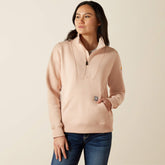 Rebar Traverse Funnel Neck Sweatshirt Women - CAMEO ROSE