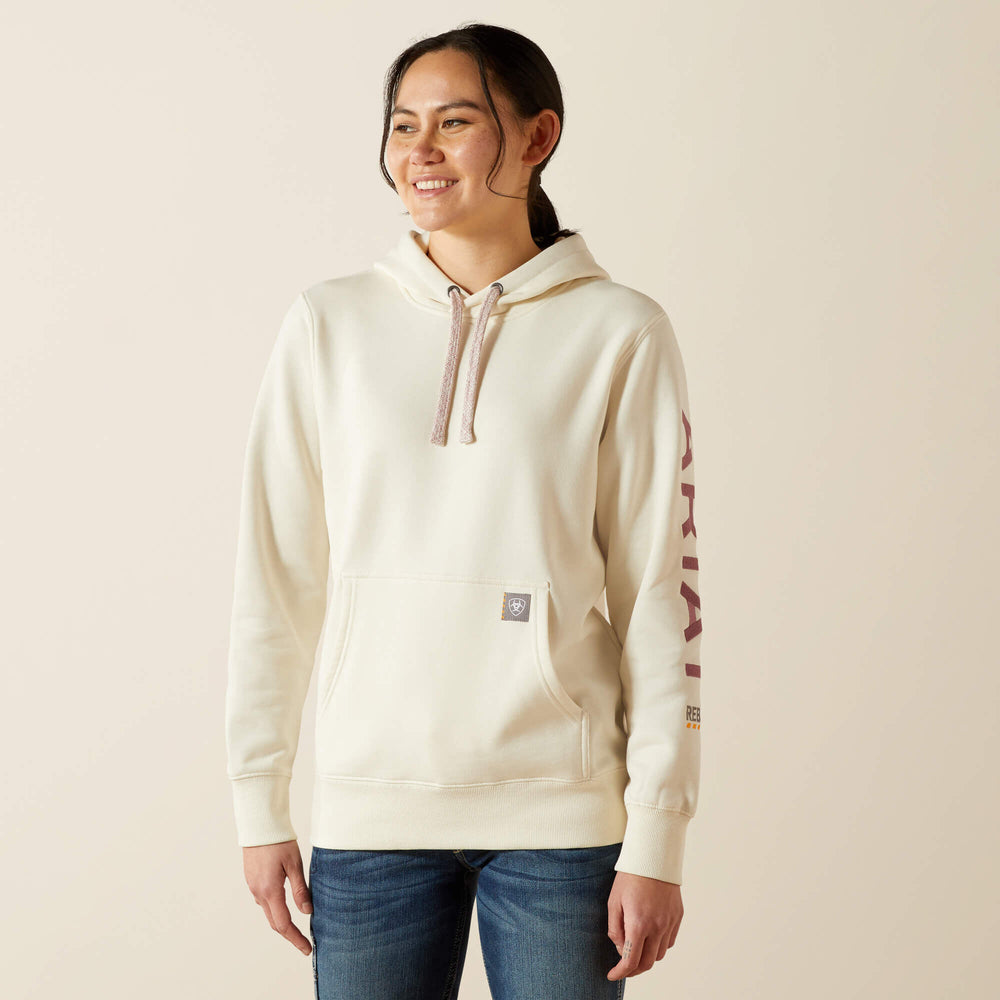 Rebar Graphic Hoodie Women - VANILLA ICE/ORCHID HAZE