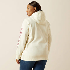 Rebar Graphic Hoodie Women - VANILLA ICE/ORCHID HAZE