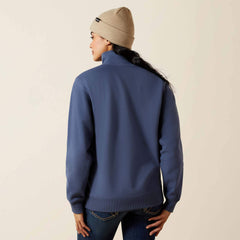 Quarry 1/2 Zip Sweatshirt Women - VINTAGE INDIGO