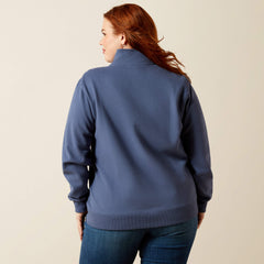 Quarry 1/2 Zip Sweatshirt Women - VINTAGE INDIGO