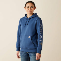 Rebar Graphic Hoodie Women - ENSIGN BLUE/ENDLESS SKY