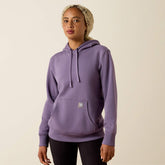 Rebar Lightweight Graphic Hoodie Women - MULLED GRAPE