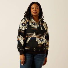 Sienna 1/2 Zip Sweatshirt Women - THORNSTONE PRINT