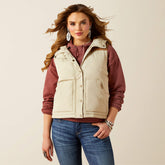 Frontier Puffer Vest Women - OYSTER GREY