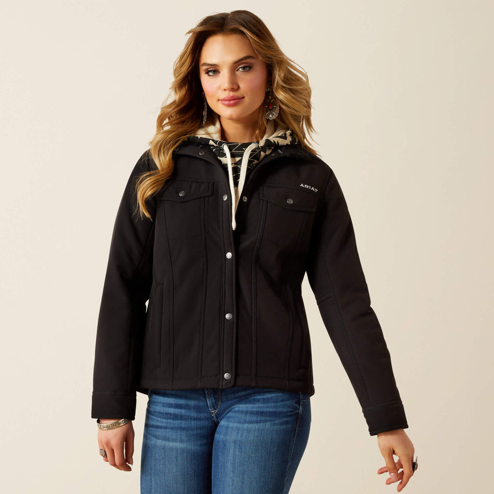 Berber Back Softshell Jacket Women - BLACK