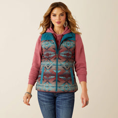 Crius Insulated Vest Women - DRAGONFLY/INEZ BLANKET PRINT