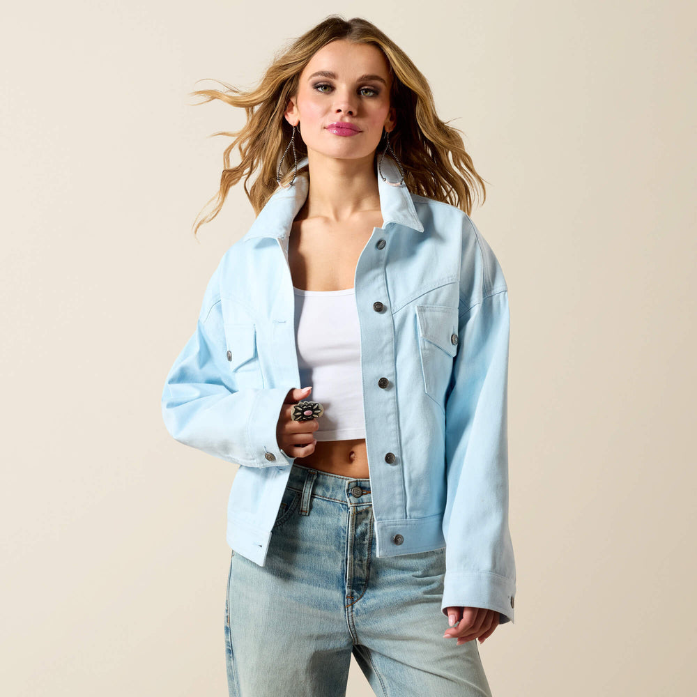 Solar Cotton Twill Jacket Women - NANTUCKET BREEZE