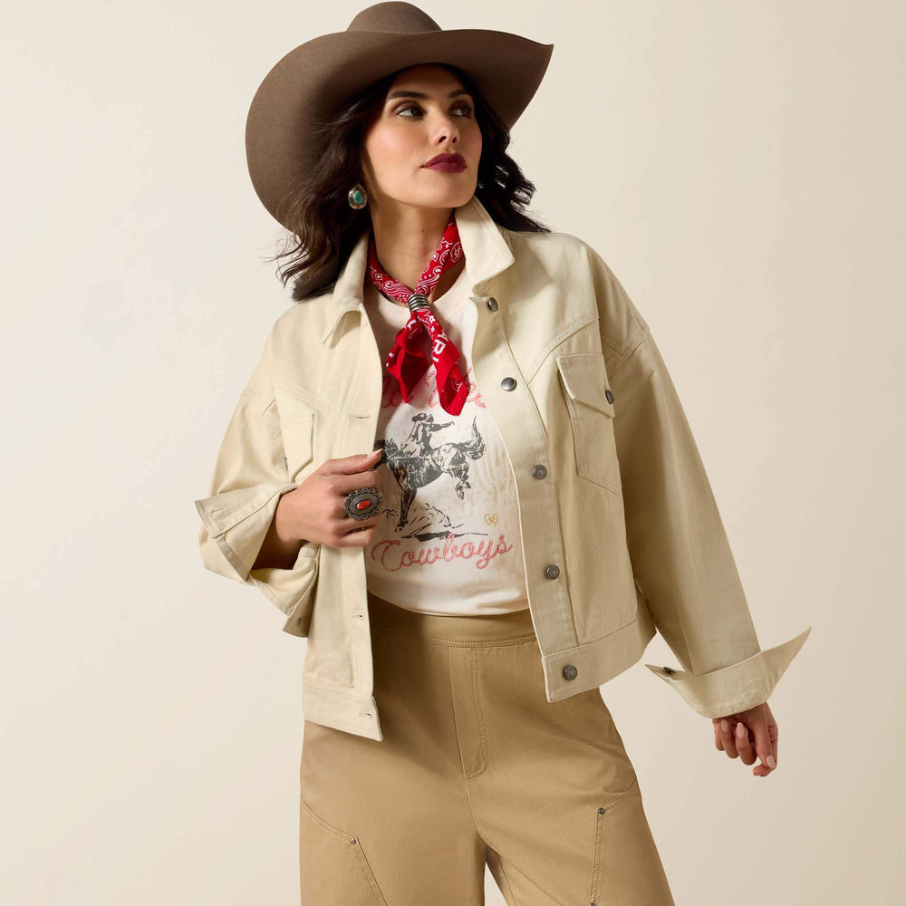 Solar Cotton Twill Jacket Women - SUMMER SAND