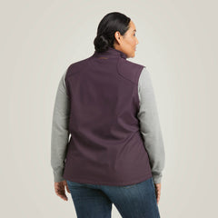 Rebar Stretch Canvas Softshell Vest Women - PLUM PERFECT