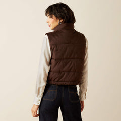Swirls Faux Leather Vest Women - MOLE