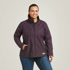 Rebar Stretch Canvas Softshell Jacket Women - PLUM PERFECT