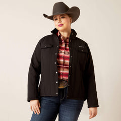 Berber Back Softshell Jacket Women - BLACK