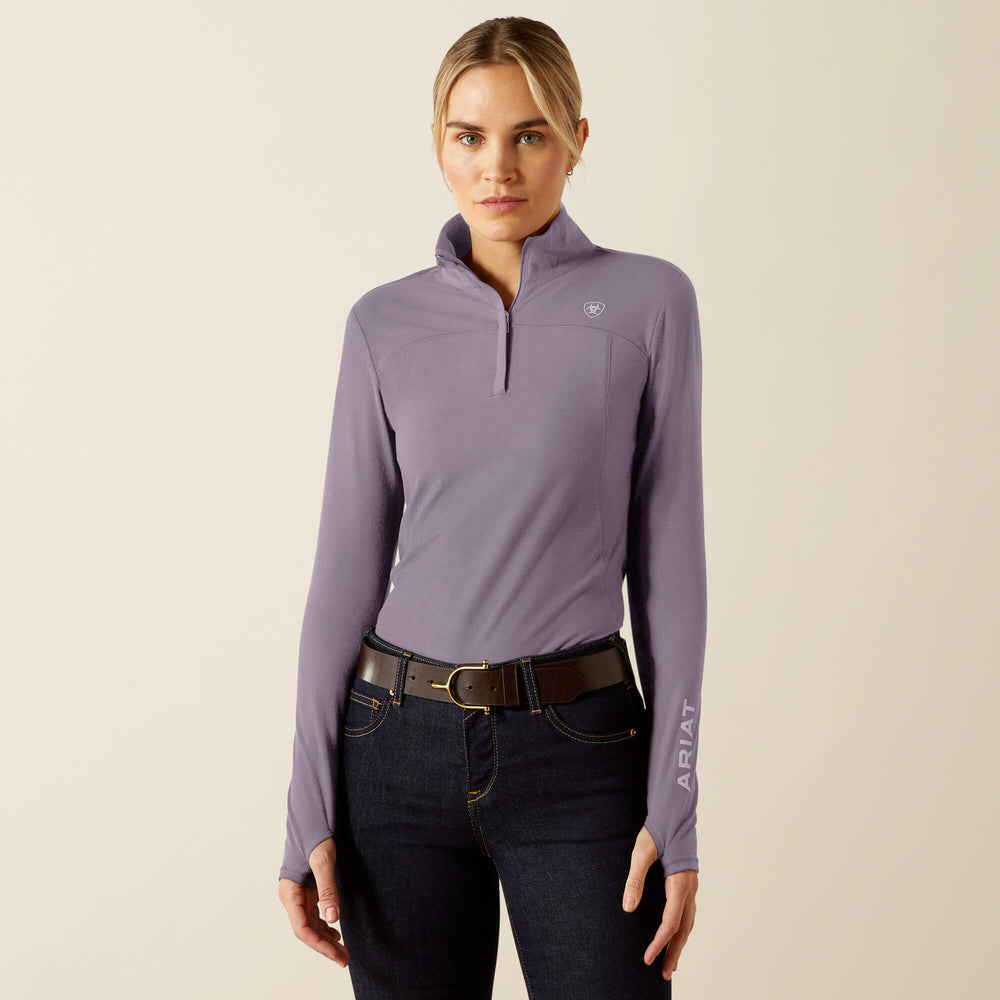Lowell 3.0 1/4 Zip Baselayer Women - PURPLE ASH