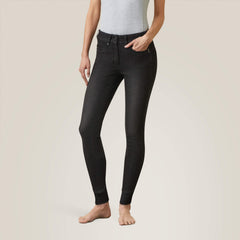 Halo B Denim Full Seat Breech Women - BLACK RINSE