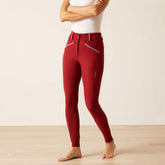 Tri Factor Grace Knee Patch Breech Women - SUN-DRIED TOMATO