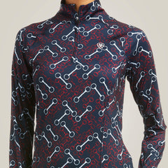 Lowell 2.0 1/4 Zip Baselayer Women - TEAM PRINT