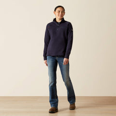 FR Rev 1/4 Zip Top Women - NAVY