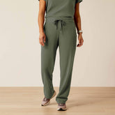 Nightingale Utility Stretch Scrub Pant Women - OLIVE HEATHER
