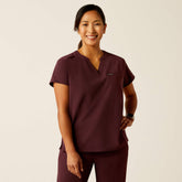 Eliza Fashion Scrub Top Women - WINETASTING