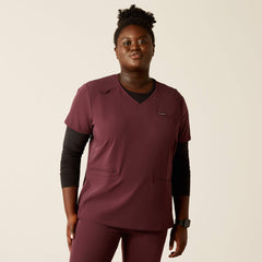 Clara 6 Pocket Scrub Top Women - WINETASTING