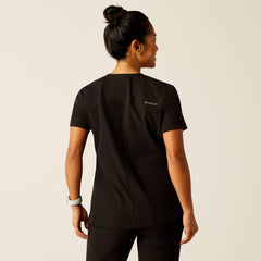 Clara 6 Pocket Scrub Top Women - BLACK