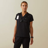 Eliza Fashion Scrub Top Women - BLACK