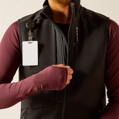 Sina Fleece Scrub Vest Women - BLACK