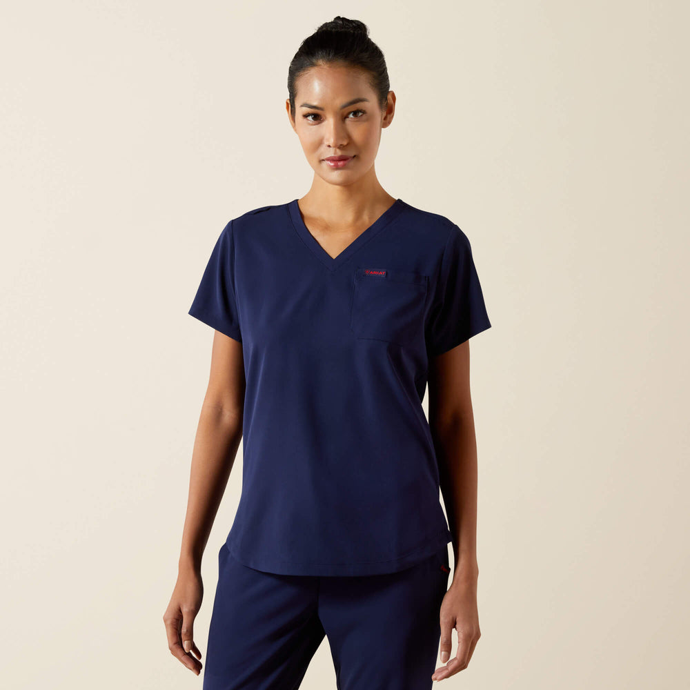Beth Basic Scrub Top Women - NAVY