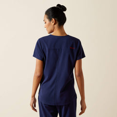 Beth Basic Scrub Top Women - NAVY