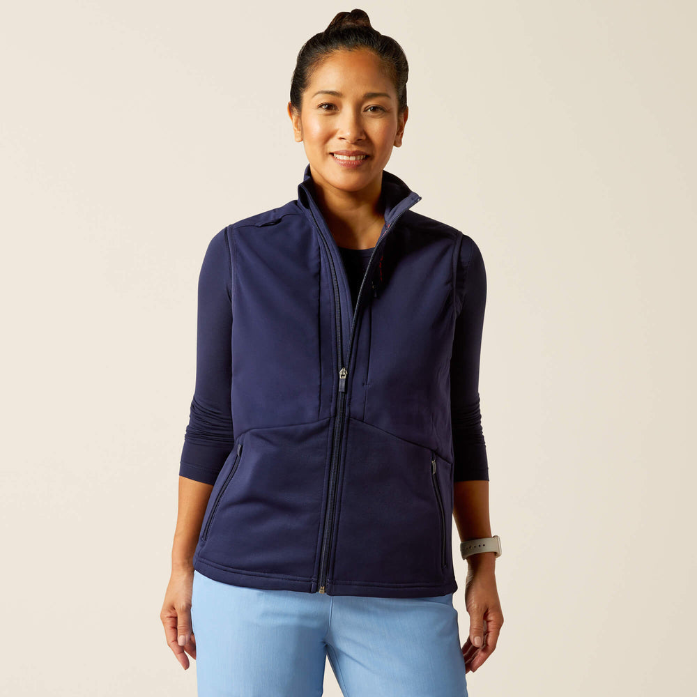 Sina Fleece Scrub Vest Women - NAVY