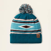 Serape Beanie Women - TURQUOISE SERAPE