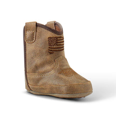 Infant Lil' Stompers Anthem Patriot Boot Kids - BROWN/FEATHER/TAN
