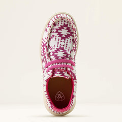 Hilo Shoe Kids - BRIGHT ROSE SOUTHWESTERN GLITTER