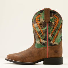 Quickdraw VentTEK Western Boot Kids - TOASTY TAN/BRUSHED CAMO