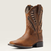 Quickdraw VentTEK Western Boot Kids - DISTRESSED TAN