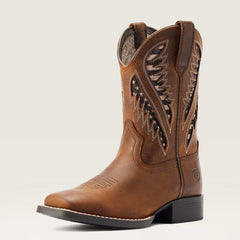 Quickdraw VentTEK Western Boot Kids - DISTRESSED TAN